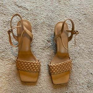 Brand New Nude Block Heels Size 8.5